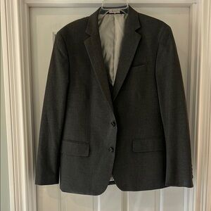 jf j.ferrar Gray Sport Coat with Modern Fit and Notched Lapel